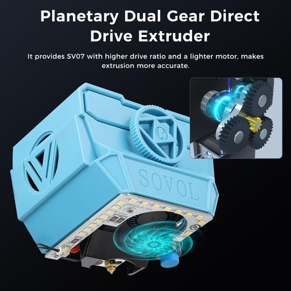 Sovol SV07/SV07 Plus Original All Metal Planetary Gear Direct Drive Extruder