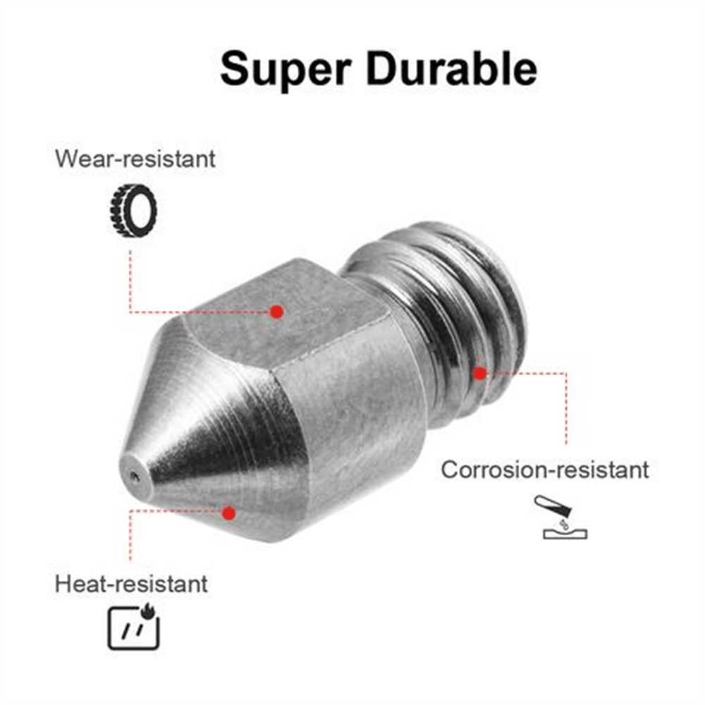 Sovol Hardened Tool Steel Tungsten Alloy Nozzles for SOVOL 3D Printer