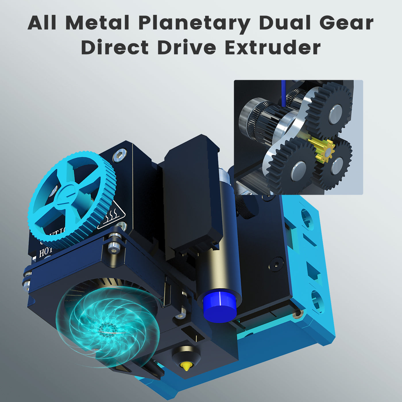 Sovol SV06 Plus 3D Printer Coming with 1 Spool 1kg Blue PLA Filament, 300℃ High Temp 150mm/s High Speed All Metal Hotend, Dual Gear Direct Drive Touch Screen Auto Leveling 11.8x11.8x13.4 inch