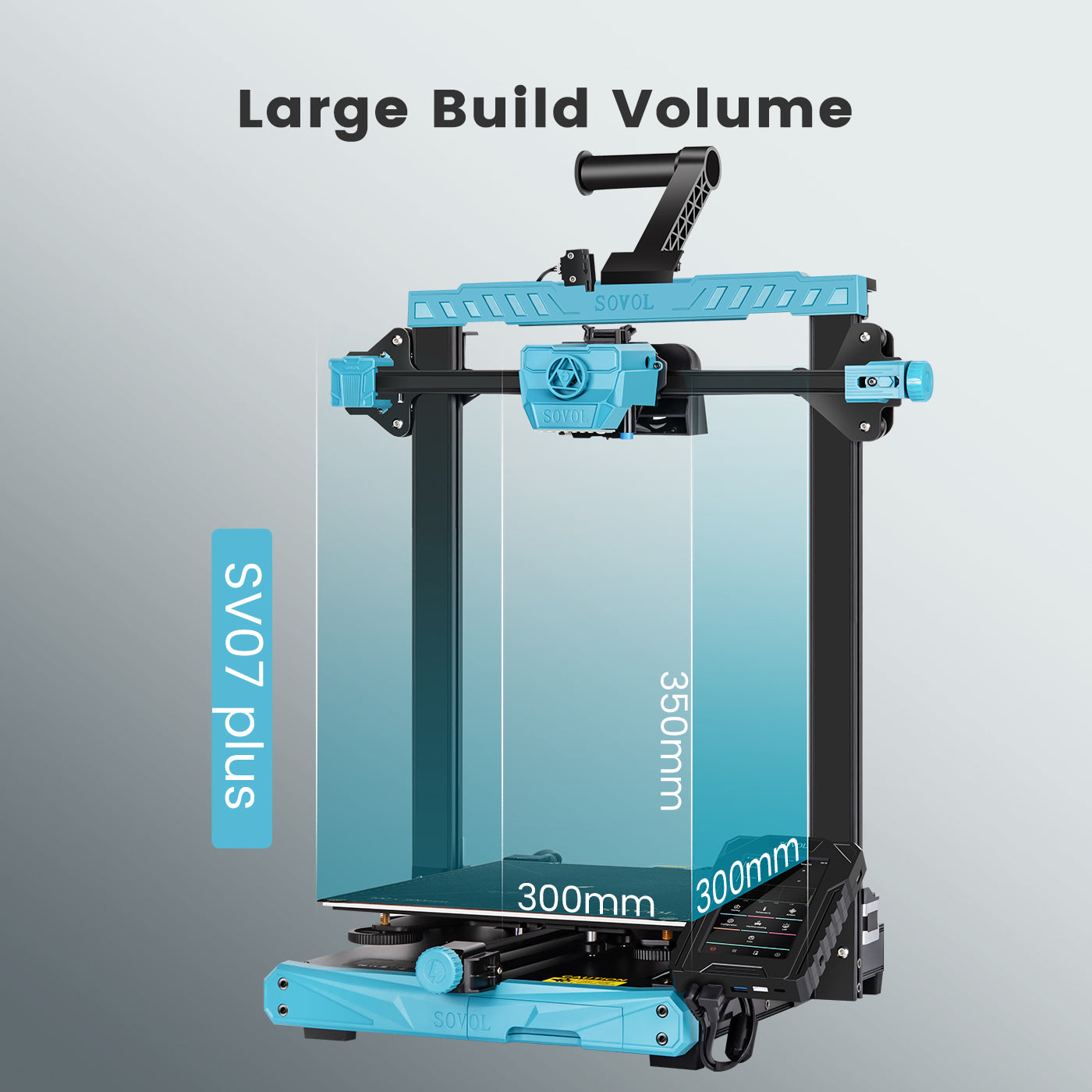 Sovol SV07 Plus, Klipper 3D Printer, Fast 3D Printer, Sovol 3D Printer, 300mm*300mm*350mm