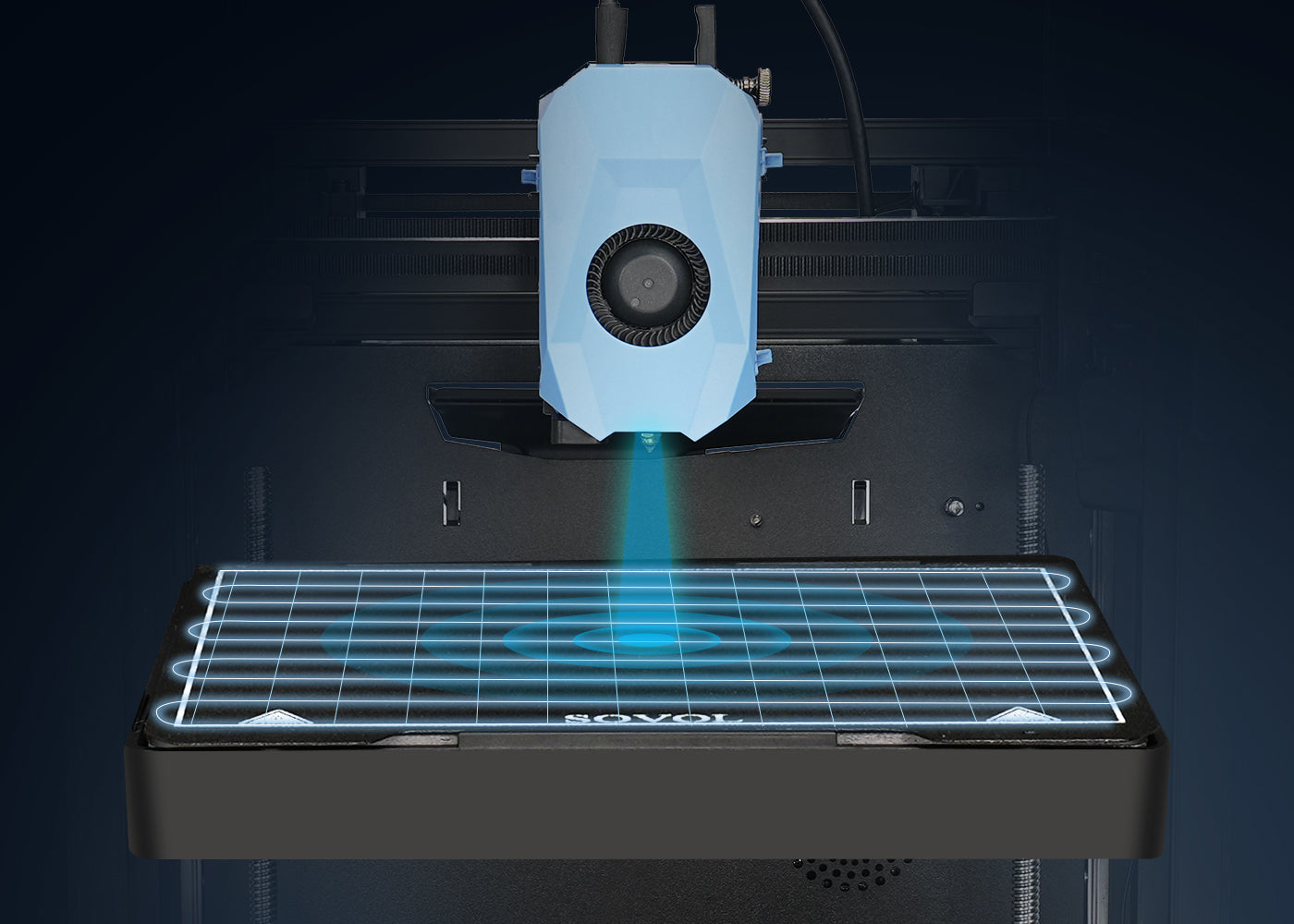 Sovol Zero 3.0 auto-leveling eddy current and pressure sensor system