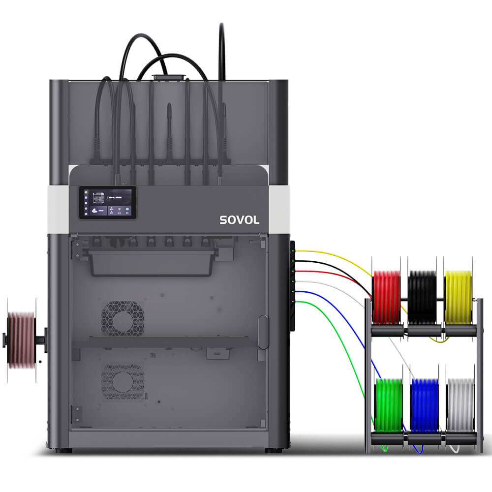 Sovol M1D enclosed 3D printer with multi-channel filament routing