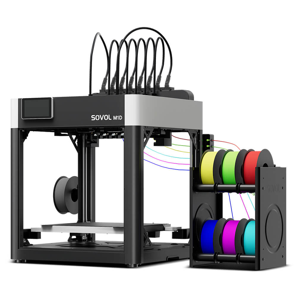 Sovol M1D IDEX tool-changing 3D printer front render