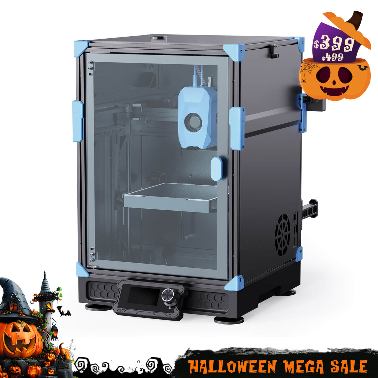 The Sovol Zero filament dryer and storage box, shown with a "Halloween Mega Sale" badge.