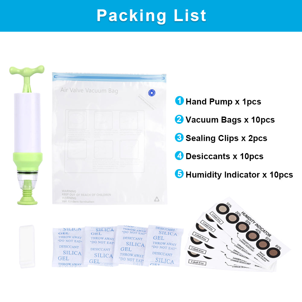 Buy Vacuum Sealed Bags Filament Storage Kit，Get free Hand Pump