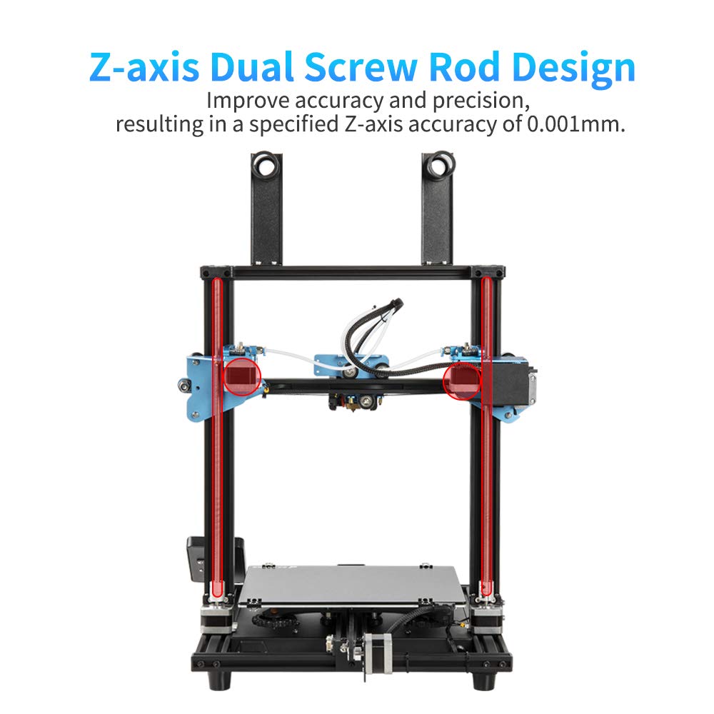 Sovol SV02 Best Dual Extruder 3d printer, multiple color printing, mix color printing, dual z axis design